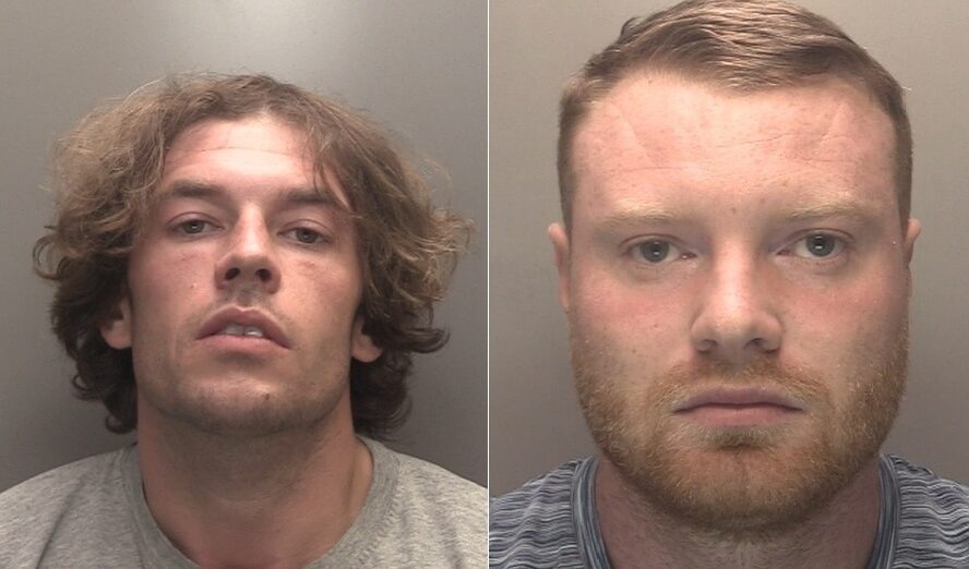 Police photographs of Jake Lowe, left, and Joseph Knockton, right